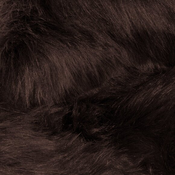 Luxe Home Decor Gordon Faux Sheepskin Double Rug | 1-Piece | Chocolate | 2'x6' - Picture 3 of 3